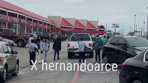 Watch as a pickup truck tries to hire illegals whick is against the law !