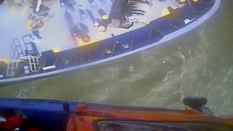 U.S. Coast Guard medevacs injured crewman from container ship near Galveston, Texas