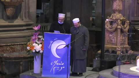 Muslim imams recite the Koran in Saint-Sulpice, Paris