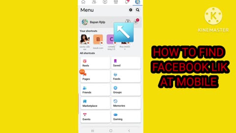 How to find facebook link on mobile | kaise facebook link ko mobile pe khoje