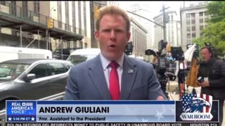 Andrew Giuliani reports from the courthouse today