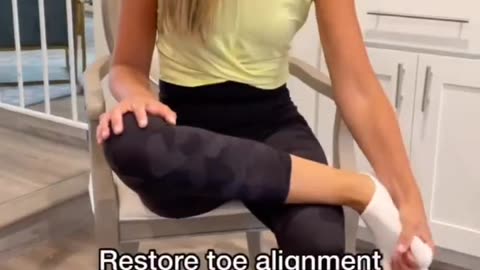 This is a great exercise for restoring toe alignment, improving foot/ankle mobility