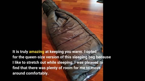 Honest Feedback: TETON Sports Fahrenheit Mammoth Queen-Size Double Sleeping Bag; Warm and Comfo...