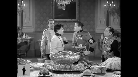 Charlie Chaplin - Food Fight - The Great Dictator