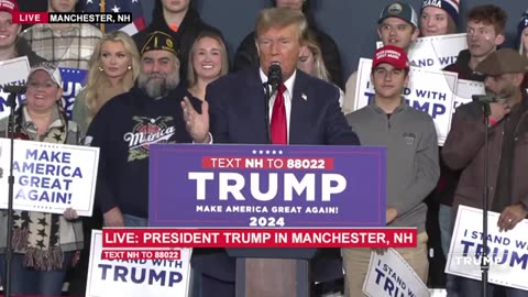 LIVE: President Trump in Manchester, #NewHampshire Text TRUMP to 88022