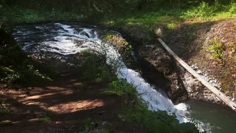 Overlooking BEAUTIFUL Twin Waterfall! | Trail of Ten Falls | Silver Falls State Park | Oregon | 4K