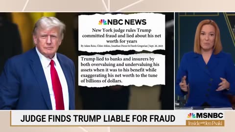 ‘Prolific and flagrant’: Psaki recaps all of Trump's lies about personal wealth
