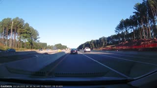 Cars Collide into Each Other and a Concrete Barrier