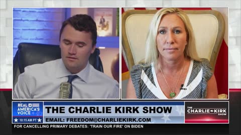 Congresswoman MTG Joins Charlie Kirk to Discuss the Looming Government Shutdown and Ukraine Funding