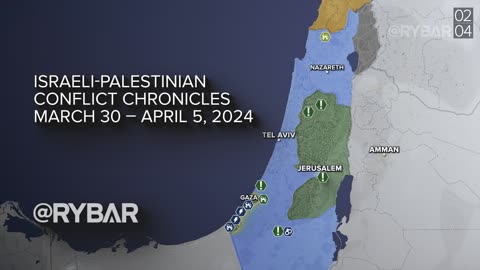 ❗️🇮🇱🇵🇸🎞 Rybar Highlights of the Israeli-Palestinian Conflict on March 30-April 5, 2024