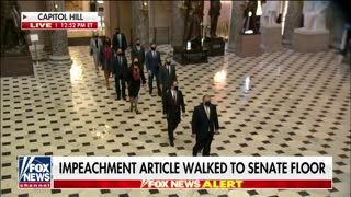 This Video of Impeachment Managers Walking Articles Shows How Ridiculous This All Is