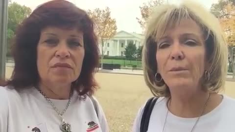 Sabine talks in front of White House