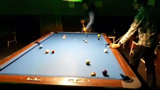Playing pool