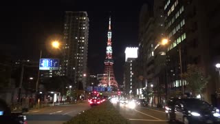 Tokyo Tower Nighttime Fall 2020