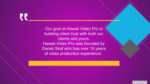 Choose the Best Video Production Services in Oahu