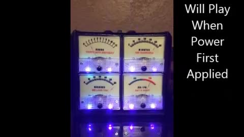 Analog Meter Talking Clock - Power Up