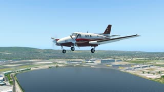 Light Aircraft Makes An Emergency Landing / X-Plane 11