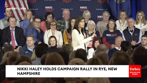 Nikki Haley Holds Campaign Rally In Rye, New Hampshire, With Just Days Until GOP Primaries Start