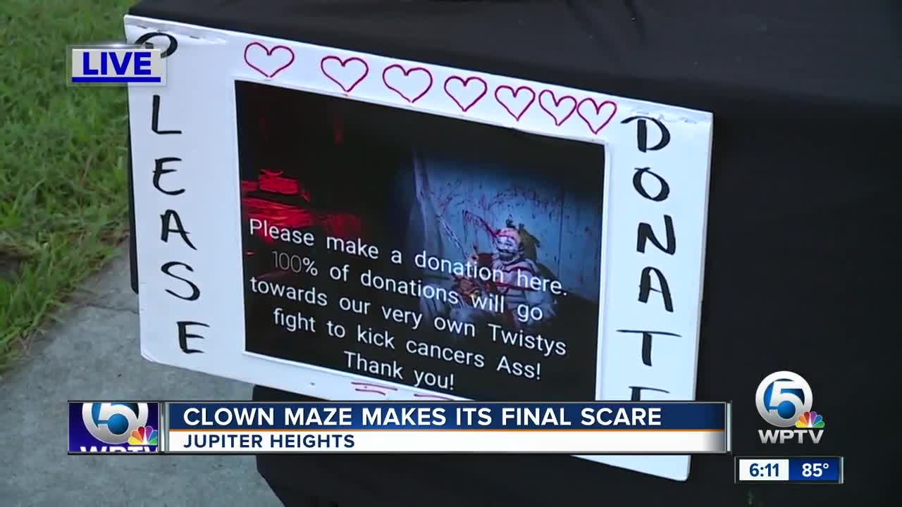 Clown maza makes its final scare