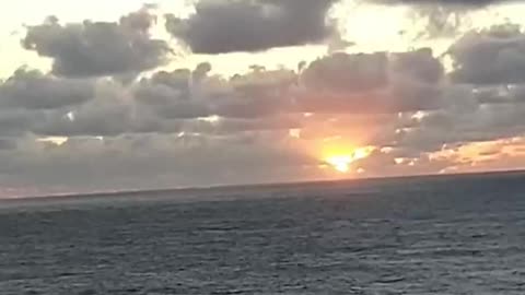 Virgin Voyages Trans-Atlantic Cruise Sunset (While in the Bermuda Triangle) #sunset #virginvoyages