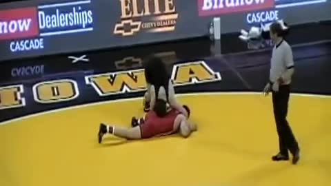 174 lb. Mike Evan's Iowa vs Robert Kokesh Nebraska College wrestling