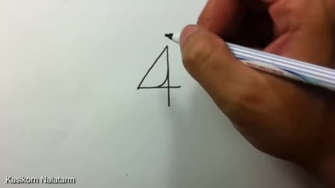 Drawing - How to Turn Numbers into Birds 1-5