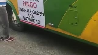 Así comienza la jornada de paro de los transportadores en Bucaramanga