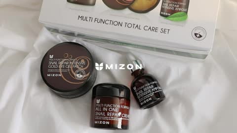 MIZON Multi Function Total Care Set - Snail Ampoule + Snail Cream + Gold Snail Eye