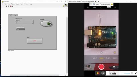 Labview Interfacing with Arduino UNO sing LINIX