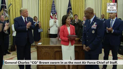 Gen. Charles "CQ" Brown sworn in as the next Air Force chief of staff