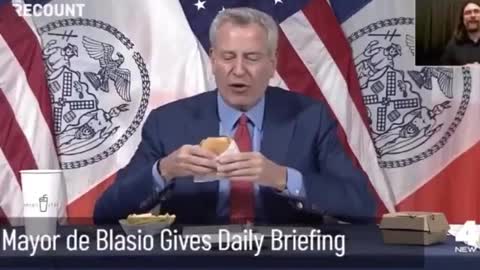 NYC Mayor deBlasio Bribes You With French Fries To Get Vaccinated
