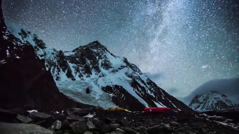 Night Sky and Mountains