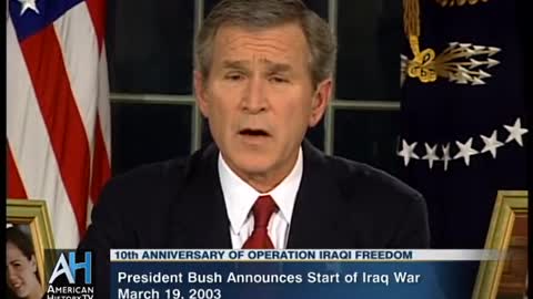 President Bush Announces Start of Iraq War