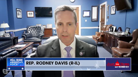 Rep. Rodney Davis (R-IL) reacts to Trump's Border Crisis remarks during from POTUS45 Interview