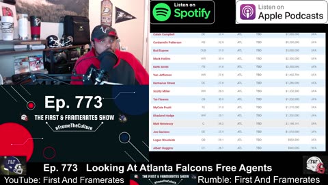 Ep. 773 Looking At Atlanta Falcons Free Agents