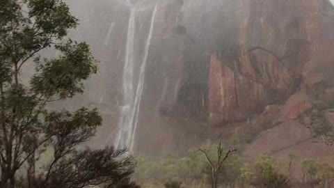 Witnessing the Waterfalls at Uluru