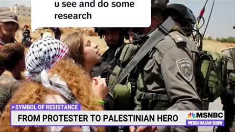 Ahed Tamimi, the face if Palestinian occupation resistance children...
