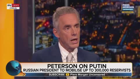 Peterson states any notions that the Russians are going to lose the war in Ukraine are “naïve.