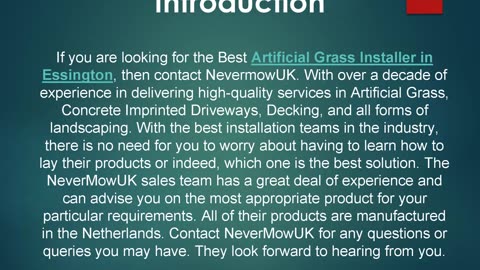 Best Artificial Grass Installer in Essington