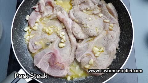 Keto Pork Steak With Garlic Butter and Mushroom🥑