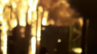 Cinco buses de Metrolínea, que se encontraban en el parqueadero-taller, se quemaron