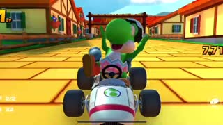 Mario Kart Tour - Mushroom Glider Gameplay (Summer Tour Token Shop Reward)