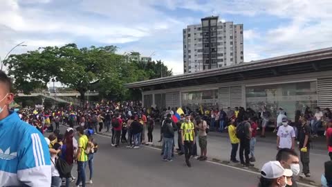 Protesta en Provenza, Bucaramanga, Santander