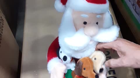 Singing Santa and Pups toy