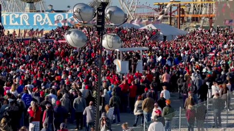 Wildwood Officials Estimate That Between 80,000 and 100,000 People Attended Trump's Rally in New Jersey
