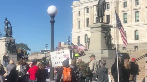 Protest speaker stop the mandate rally part 1