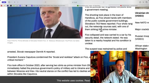 Slovak PM Robert Fico SHOT. Unknown condition. Who did it? Opposed Ukraine aid and wanted peace.