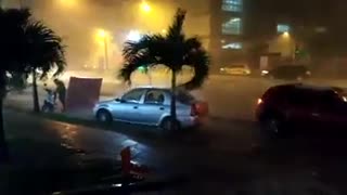 Aguacero con tempestad en Bucaramanga