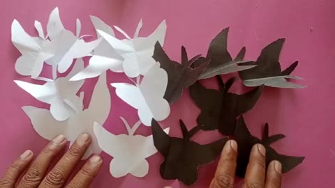 How to make Paper Butterfly | Easy Paper Butterfly wall decoration