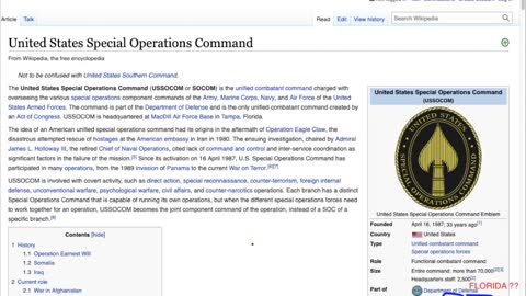 Trump and US Special Operation Commands in Florida